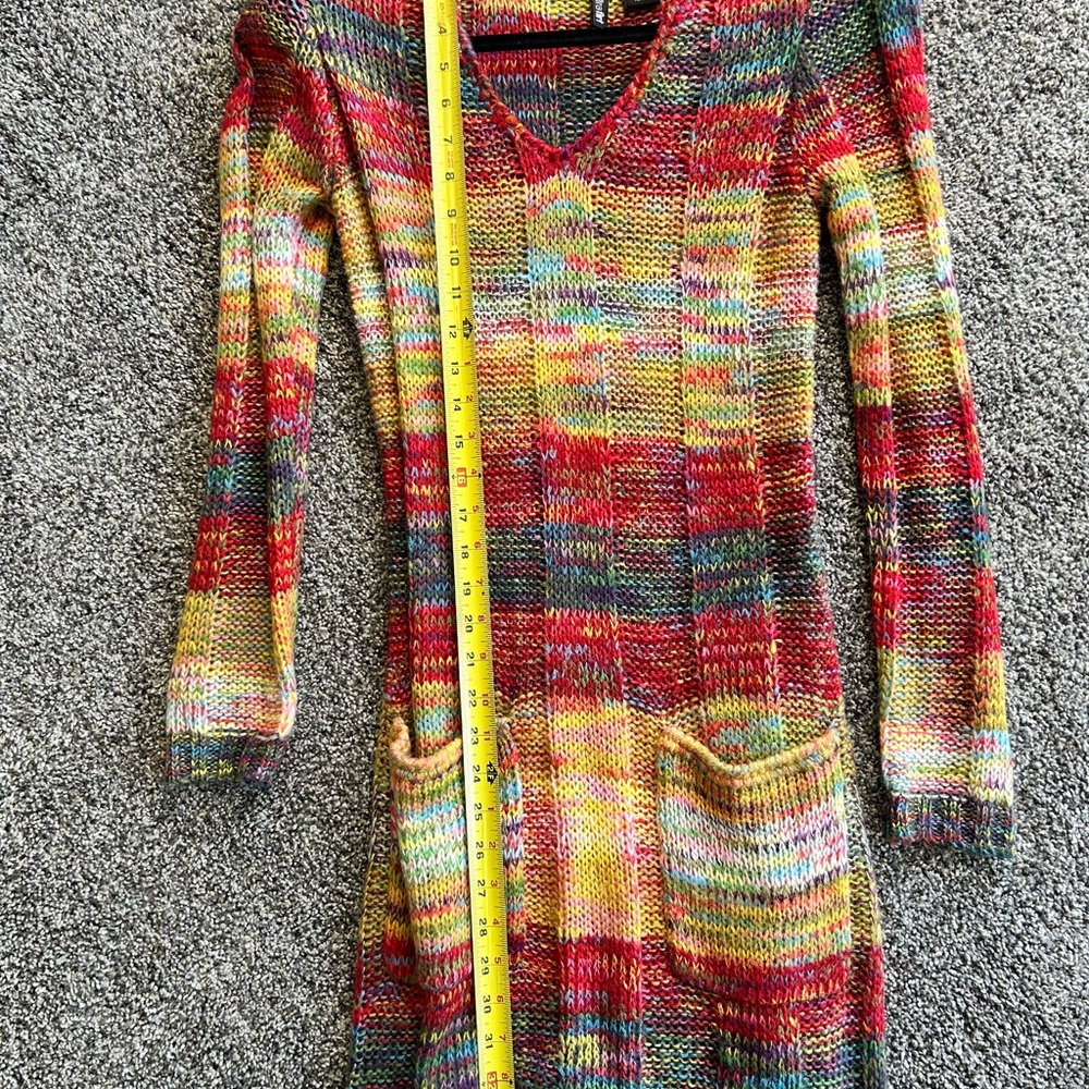 Colorful Knit Long Sleeve Dress 👗 - Picture 6 of 7